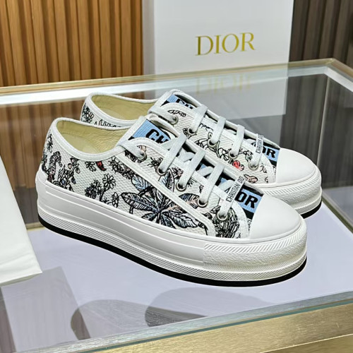 Dior Womens Shoes Sneakers Luxury Brand Walk'n'Dior Platform Sneaker with Original Box WhatsApp 【+1-3239614486】