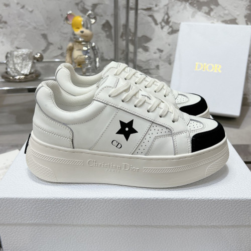 Dior Womens Shoes Sneakers Casual Luxury Brand Dior Star Platform Sneaker Calfskin and Suede Calfskin with Original Box KCK413CLD_S19W whatsapp【+1-3239614486】