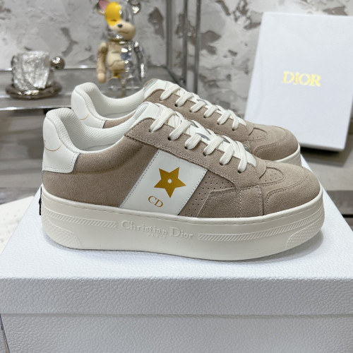 Dior Womens Shoes Sneakers Casual Luxury Brand Dior Star Platform Sneaker Calfskin and Suede Calfskin with Original Box KCK413CLD_S19W whatsapp【+1-3239614486】