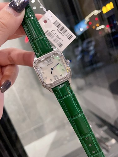 Cartier Womens Watch Luxury Brand Design Fashion Type Santos-Dumont with Original Box Whatsapp 【+1-3239614486】