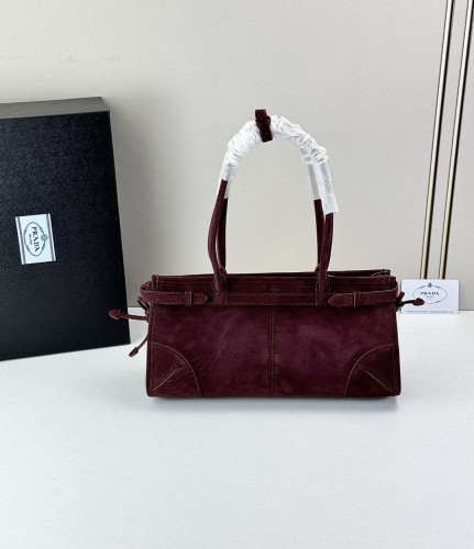 Prada Womens Bags Shoulder Bag Luxury Brand Prada Bonnie medium leather handbag 1BA426_2CYR_F0002_V_MOO with Original Box whatsapp 【+1-3239614486】