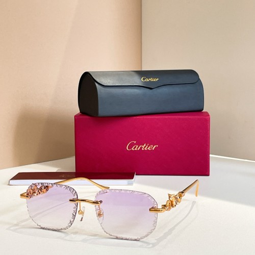 Cartier Sunglasses Luxury Brand Men Womens Sunglasses with Original Box Whatsapp 【+1-3239614486】CT01822O