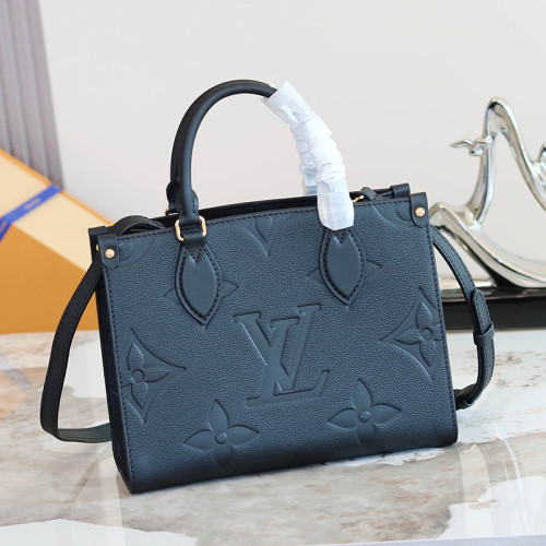 Louis Vuitton Womens Bags Handbags Luxury Brand M45659 OnTheGo PM Bicolor Monogram Empreinte Leather with Original Box Whatsapp 【+1-3239614486】