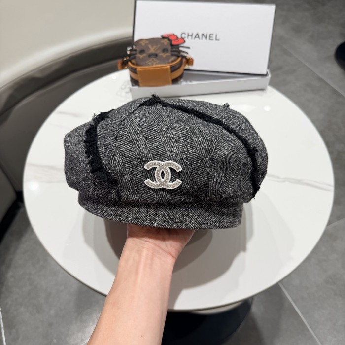 Chanel Womens Hats Luxury Brand Beret Hat with Original Box Whatsapp 【+1-3239614486】