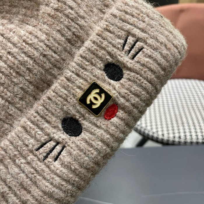 Chanel Womens Hats Luxury Brand Knit Hat with Original Box Whatsapp 【+1-3239614486】