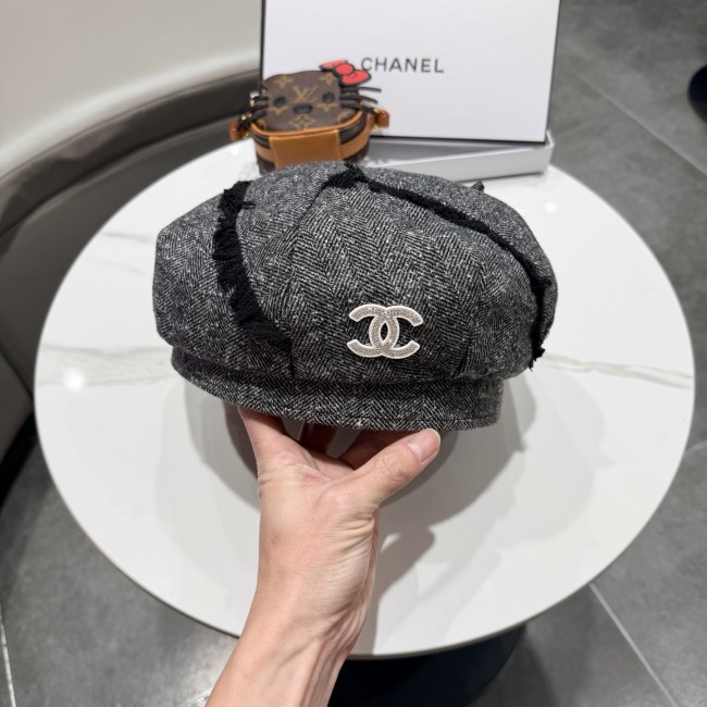 Chanel Womens Hats Luxury Brand Beret Hat with Original Box Whatsapp 【+1-3239614486】