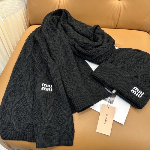 Miumiu Womens Cap Fashion Scarf Hat Set Luxury Brand with Original Box Whatsapp 【+1-3239614486】