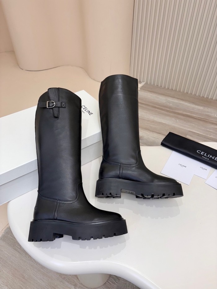 Celine Womens Shoes Boots Knee Length Luxury Brand Fashion Boots for Women Whatsapp 【+1-3239614486】