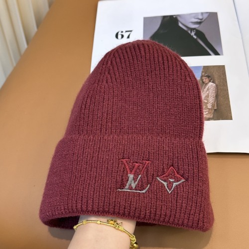 Louis Vuitton Men Womens Knit Hat Cap LV Dual Beanie Luxury Brand with Original Box Whatsapp 【+1-3239614486】