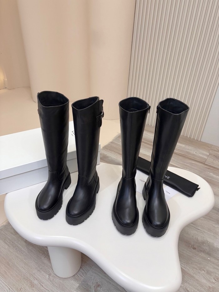Celine Womens Shoes Boots Knee Length Luxury Brand Fashion Boots for Women Whatsapp 【+1-3239614486】