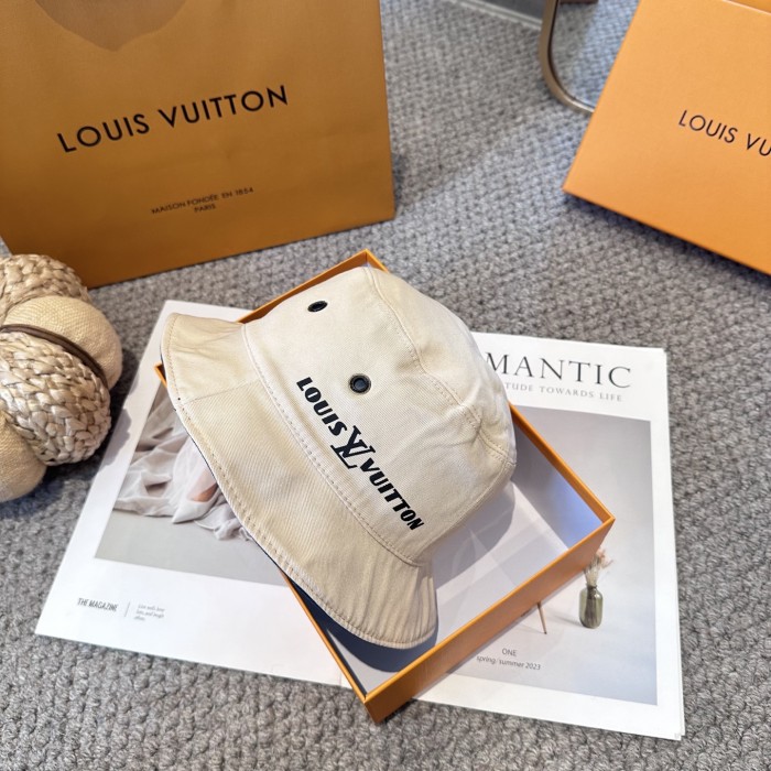 Louis Vuitton Men Womens Cap Bucket Hat Luxury Brand with Original Box Whatsapp 【+1-3239614486】
