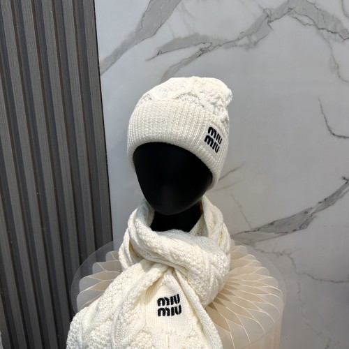 Miumiu Womens Cap Fashion Scarf Hat Set Luxury Brand with Original Box Whatsapp 【+1-3239614486】
