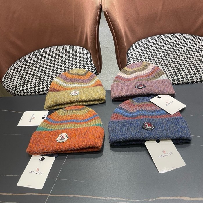 Moncler Womens Hats Luxury Brand Design Moncler Knit Hat with Original Box Whatsapp【+1-3239614486】