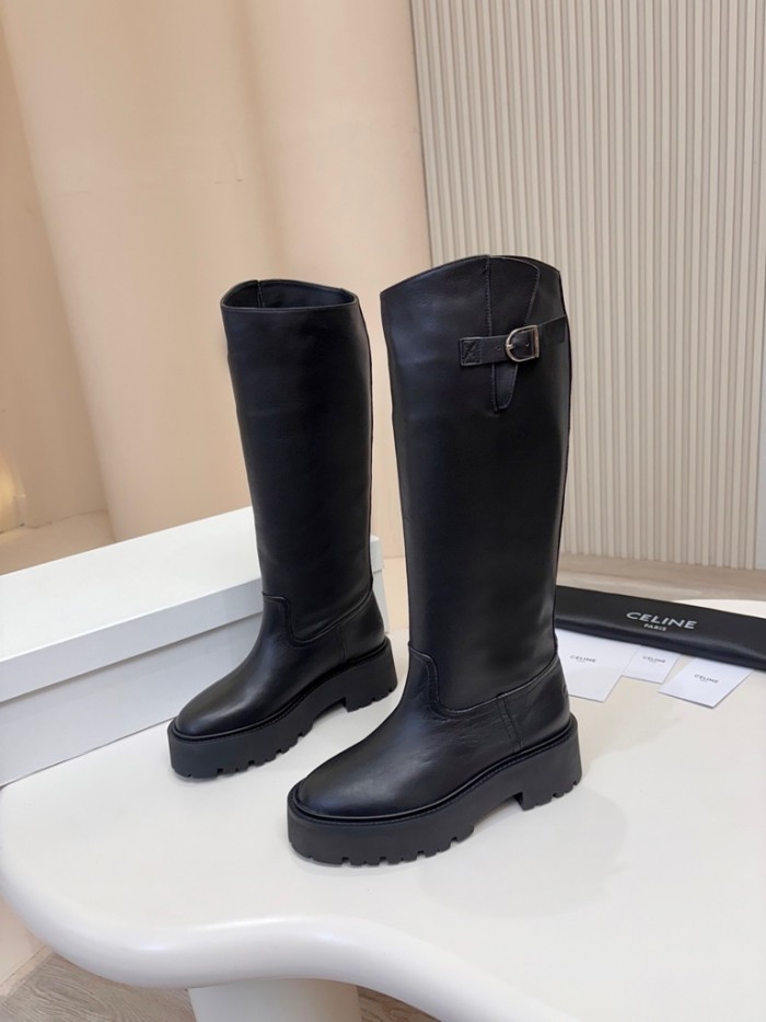 Celine Womens Shoes Boots Knee Length Luxury Brand Fashion Boots for Women Whatsapp 【+1-3239614486】