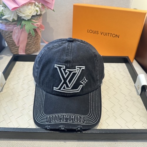 Louis Vuitton Men Womens Cap Baseball Hat LV Denim Washed Cap Luxury Brand with Original Box Whatsapp 【+1-3239614486】