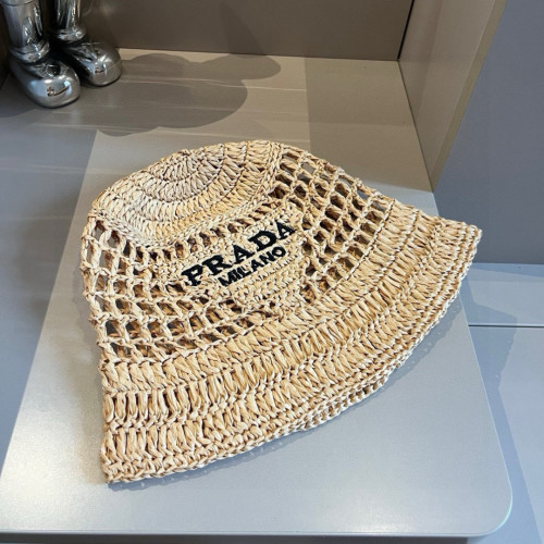 Prada Men Womens Hats Luxury Brand Design Prada Crochet bucket hat with Original Box Whatsapp【+1-3239614486】
