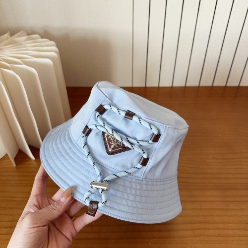 Prada Men Womens Hats Luxury Brand Design Prada Speedrock Re-Nylon bucket hat with Original Box Whatsapp【+1-3239614486】