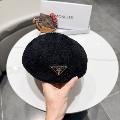 Prada Womens Hats Luxury Brand Design Prada Beret Hat with Original Box Whatsapp【+1-3239614486】