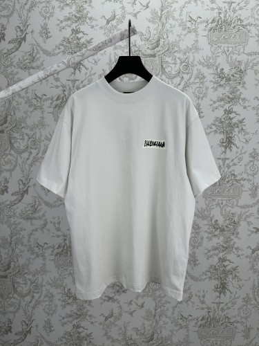 Balenciaga Luxury Brand Women Mens Short Sleeve T-Shirt MEN'S MASKING TAPE T-SHIRT MEDIUM FIT 764235TTVL69012 Whatsapp 【+1-3239614486】