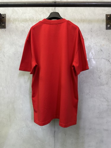 Balenciaga Luxury Brand Women Mens Short Sleeve T-Shirt MEN'S CURSIVE T-SHIRT 764235TTVM76167 Whatsapp 【+1-3239614486】