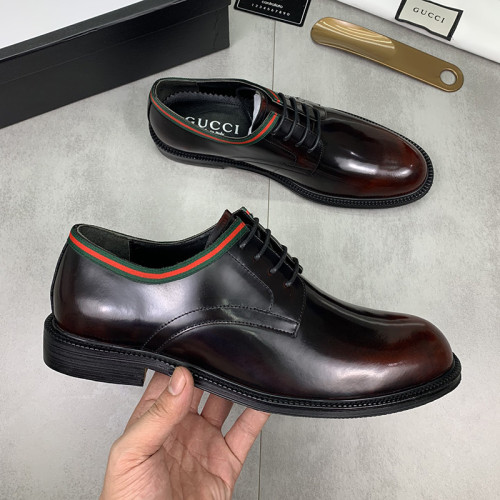 Gucci Mens Shoes Leather Design Luxury Brand Business Dress Shoes for Men with Original Box Whatsapp【+1-3239614486】