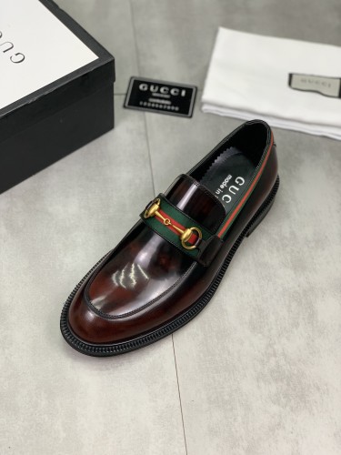 Gucci Mens Shoes Leather Design Luxury Brand Business Dress Shoes for Men with Original Box Whatsapp【+1-3239614486】