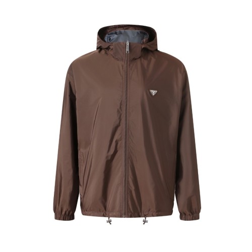 Prada Mens Coat Jackets Fashion Men Reversible Hoodie Jacket Luxury Brand Whatsapp【+1-3239614486】
