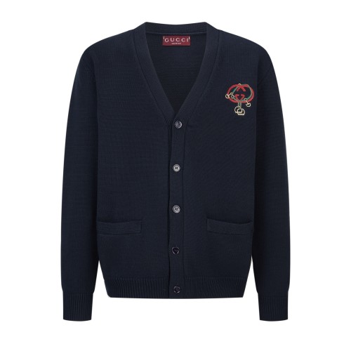 Gucci Women Mens Sweater Cardigan Luxury Brand Men Knitwear Knit wool cardigan with embroidery 853131 XKFC7 4053 Top Quality Whatsapp【+1-3239614486】