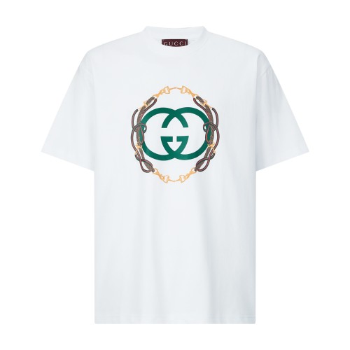 Gucci Luxury Brand Women Mens Short Sleeve T-Shirt Cotton jersey T-shirt with print Top Quality Luxury Brand Whatsapp 【+1-3239614486】
