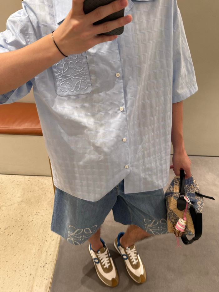Loewe Luxury Brand Men Womens Short Sleeve Shirt Whatsapp 【+1-3239614486】