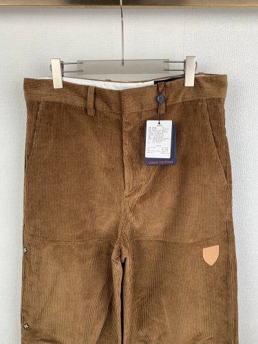 Louis Vuitton Luxury Brand Men Pant Corduroy Pants Whatsapp 【+1-3239614486】
