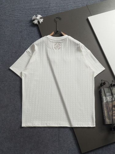 Louis Vuitton  Luxury Brand Men Womens Short Sleeve T-Shirt Embellished Damier Pique T-Shirt Whatsapp 【+1-3239614486】
