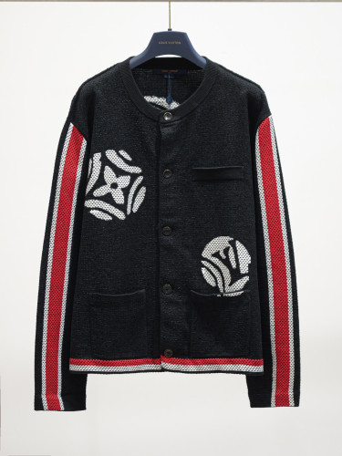 Louis Vuitton Men Womens Sweater Knitwear Coat Luxury Brand Mens Knit Cardigan Textured Plaid Cardigan 1AJBSP Top Quality Whatsapp【+1-3239614486】