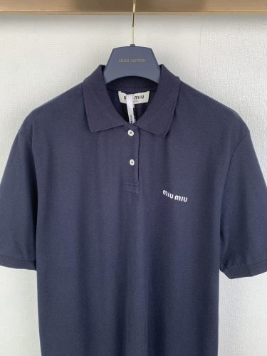 Miumiu Luxury Brand Men Womens Short Sleeve T-Shirt Women Polo Shirt Top Quality Whatsapp 【+1-3239614486】