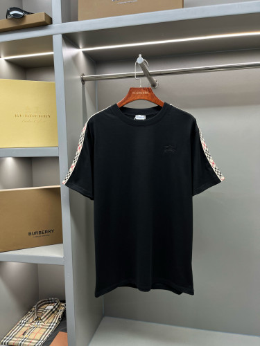 Burberry Luxury Brand Women Mens Short Sleeve T-Shirt Check Trim Cotton T-shirt 1062481 Whatsapp 【+1-3239614486】