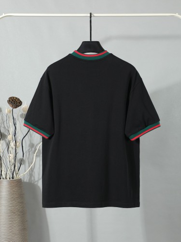 Gucci Luxury Brand Women Mens Short Sleeve T-Shirt Cotton jersey T-shirt with embroidery Top Quality Luxury Brand Whatsapp 【+1-3239614486】