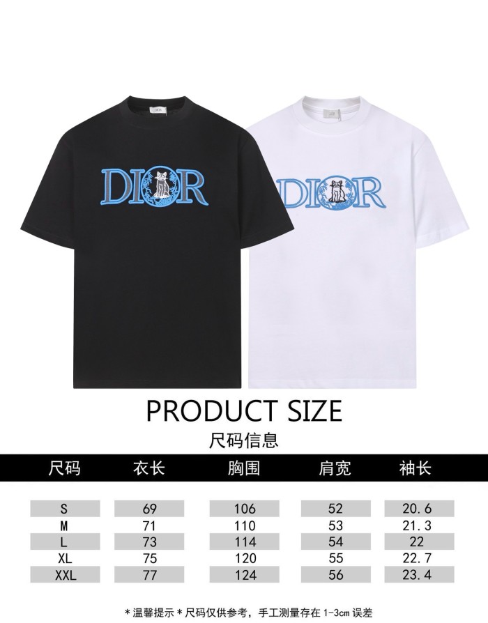 Dior Luxury Brand Women Mens Short Sleeve T-Shirt Whatsapp 【+1-3239614486】