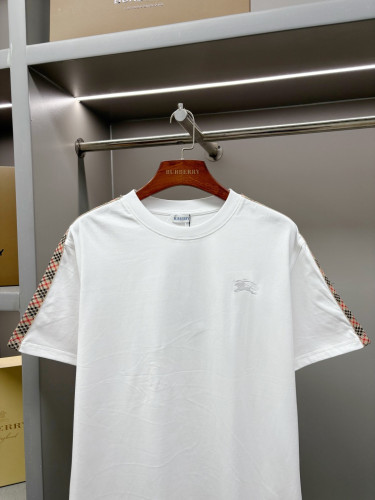 Burberry Luxury Brand Women Mens Short Sleeve T-Shirt Check Trim Cotton T-shirt 81062461 Whatsapp 【+1-3239614486】