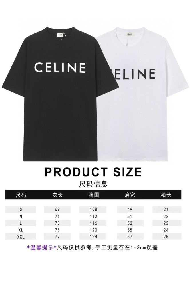Celine Luxury Brand Women Mens Short Sleeve T-Shirt Whatsapp 【+1-3239614486】