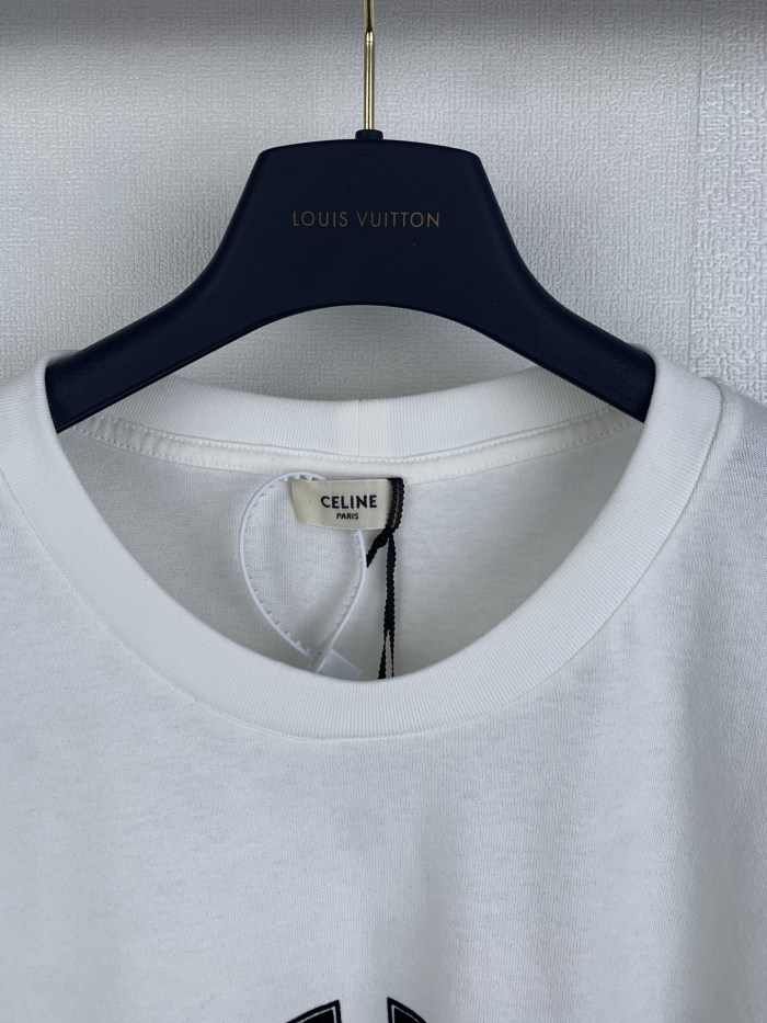 Celine Luxury Brand Women Mens Short Sleeve T-Shirt Whatsapp 【+1-3239614486】