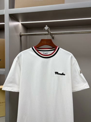 Moncler Luxury Brand Men Womens Short Sleeve T-Shirt Embroidered Logo Cotton T-Shirt K20918C0002289AJS034 Whatsapp 【+1-3239614486】