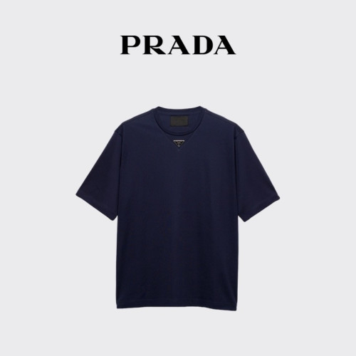 Prada Luxury Brand Men Womens Short Sleeve T-Shirt Mens Cotton T-shirt UJN861_240_F0008_S_232 Whatsapp 【+1-3239614486】