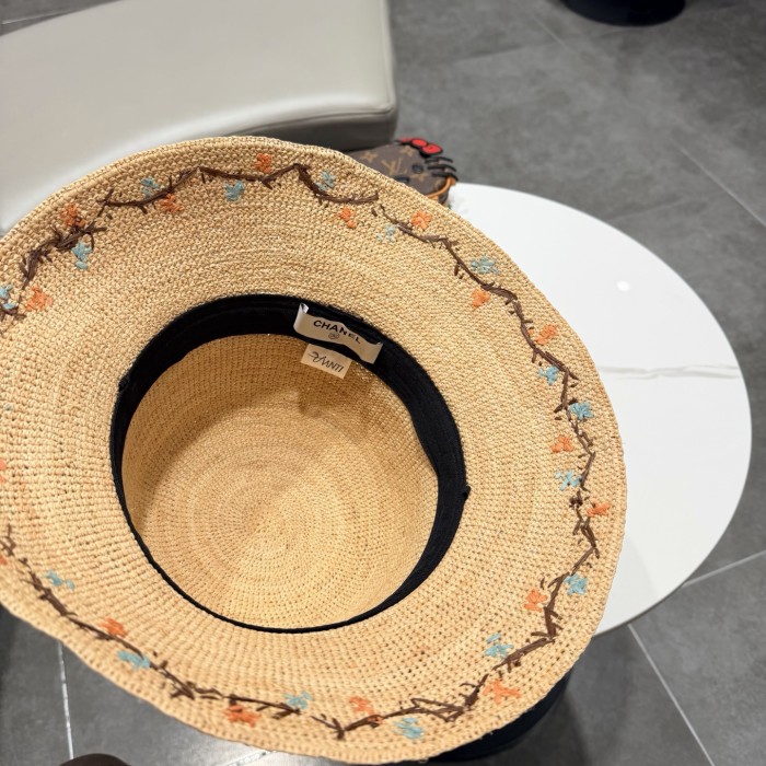 Chanel Womens Hats Luxury Brand Raffia Straw Hat with Original Box Whatsapp 【+1-3239614486】