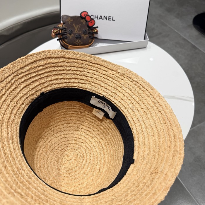 Chanel Womens Hats Luxury Brand Raffia Raffia Straw Hat with Original Box Whatsapp 【+1-3239614486】