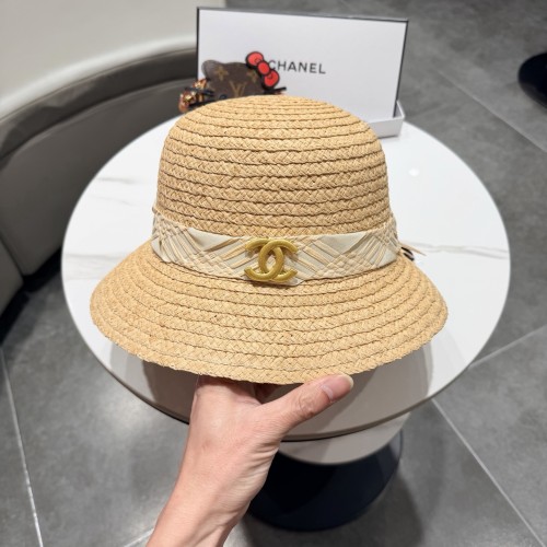 Chanel Womens Hats Luxury Brand Raffia Raffia Straw Hat with Original Box Whatsapp 【+1-3239614486】