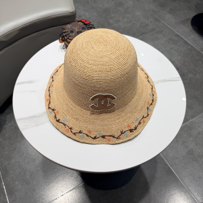 Chanel Womens Hats Luxury Brand Raffia Straw Hat with Original Box Whatsapp 【+1-3239614486】