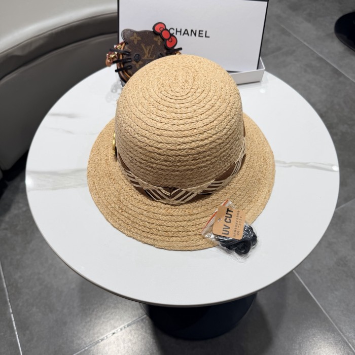 Chanel Womens Hats Luxury Brand Raffia Raffia Straw Hat with Original Box Whatsapp 【+1-3239614486】