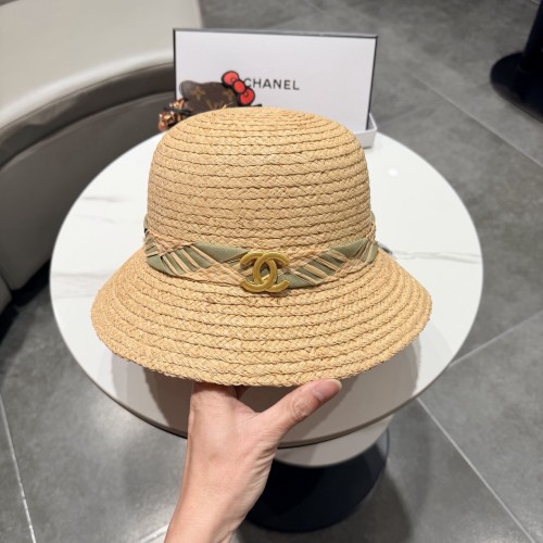 Chanel Womens Hats Luxury Brand Raffia Raffia Straw Hat with Original Box Whatsapp 【+1-3239614486】