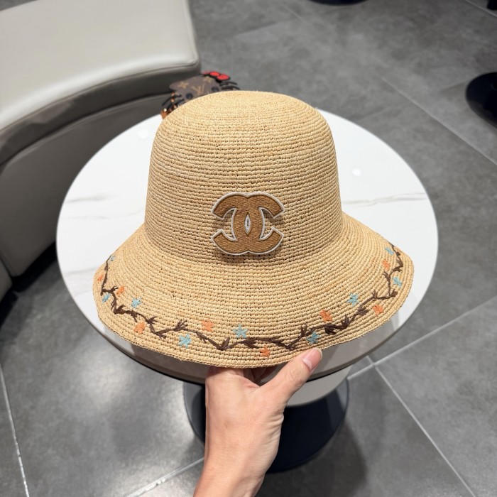 Chanel Womens Hats Luxury Brand Raffia Straw Hat with Original Box Whatsapp 【+1-3239614486】