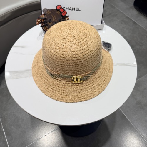 Chanel Womens Hats Luxury Brand Raffia Raffia Straw Hat with Original Box Whatsapp 【+1-3239614486】